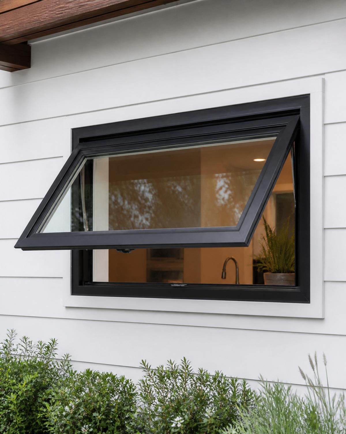Awning Windows shown installed on a home