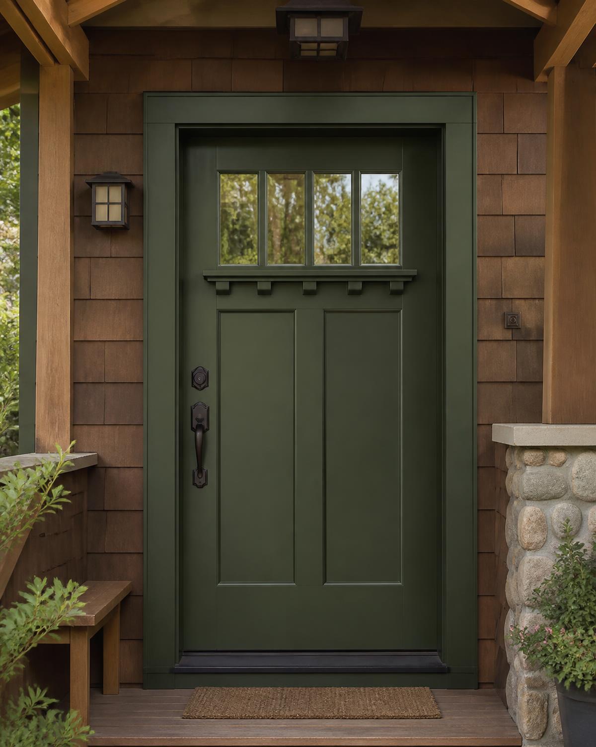 Craftsman-Style Entry Doors