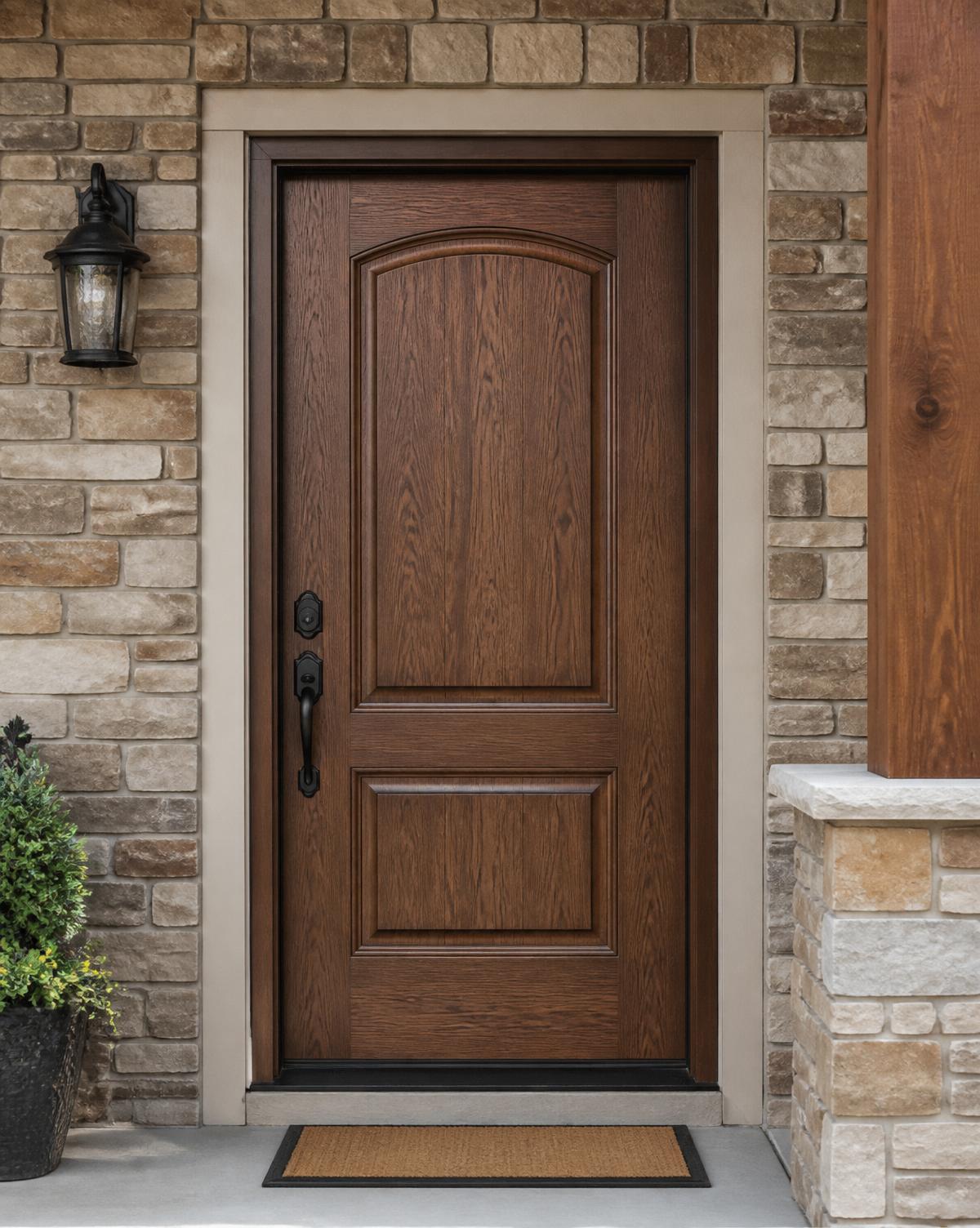 Fiberglass Wood-Grain Entry Doors