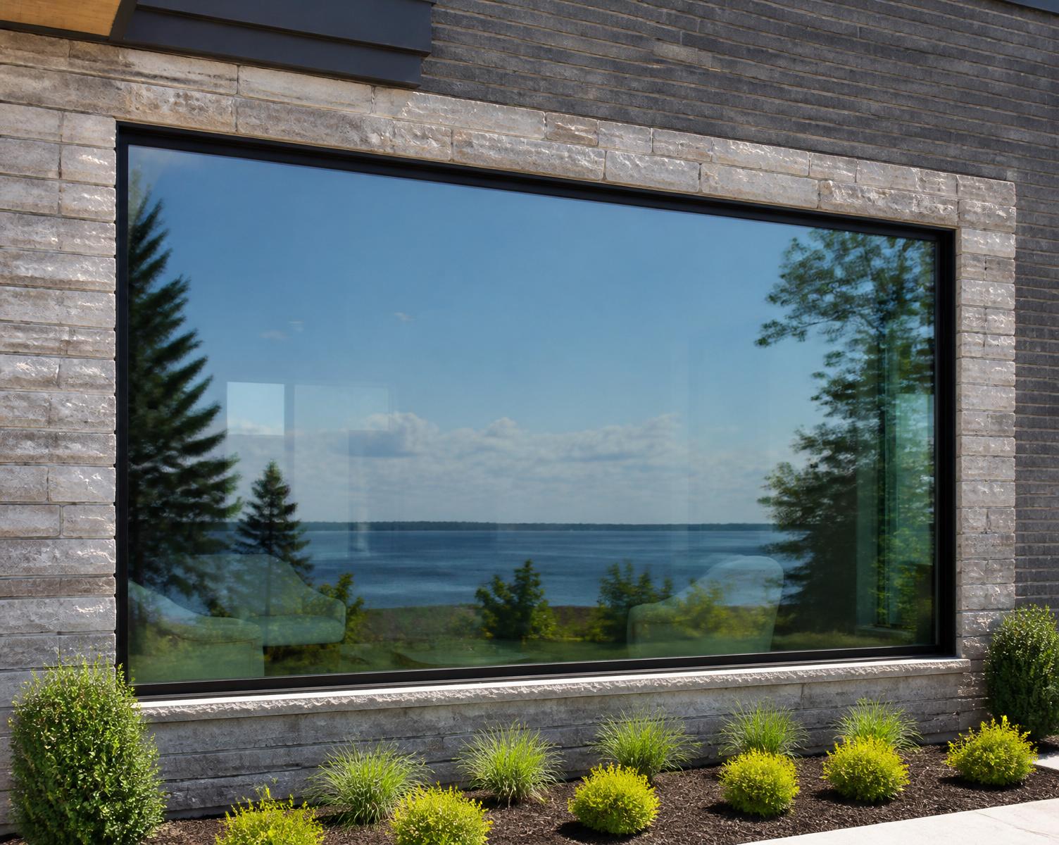 Picture Windows shown installed on a home
