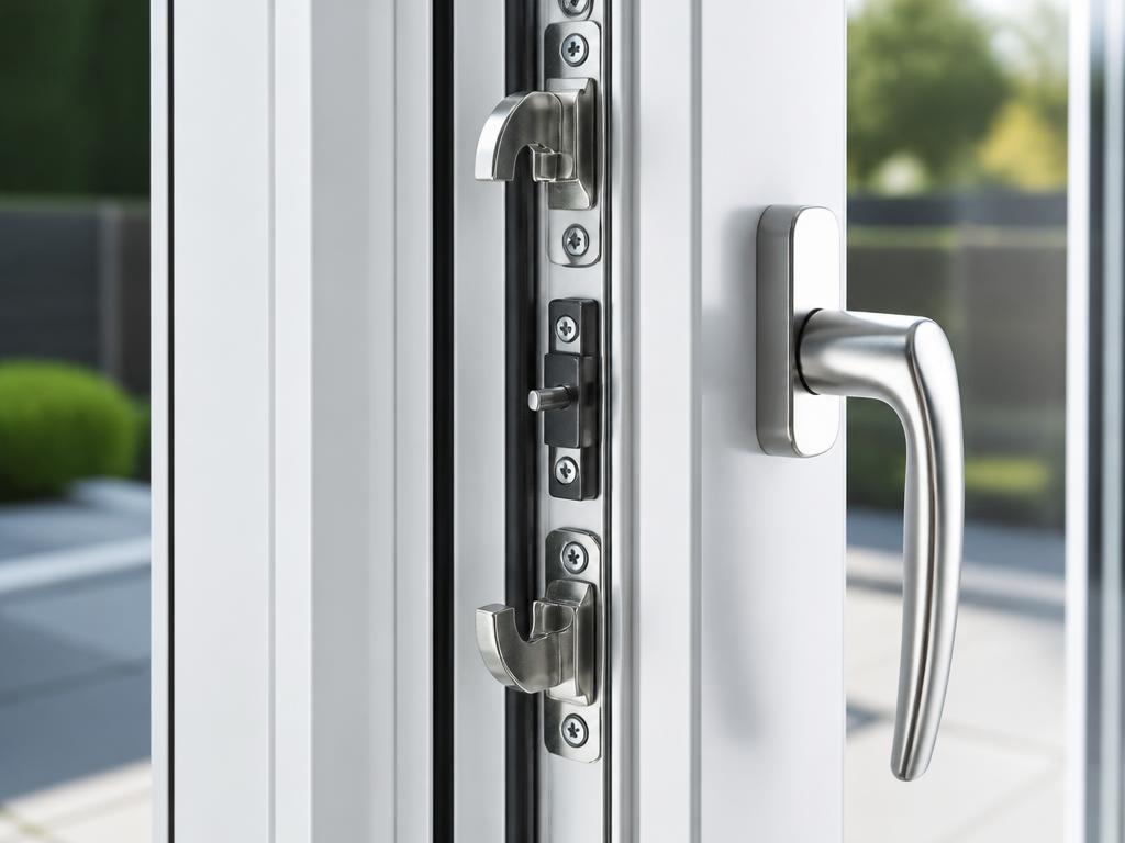 Twin locking system on a patio door