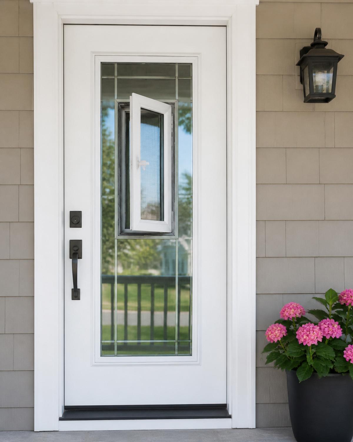 Entry Doors With Vented Glass